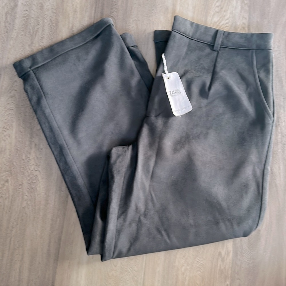 Naked Zebra suede cropped pants